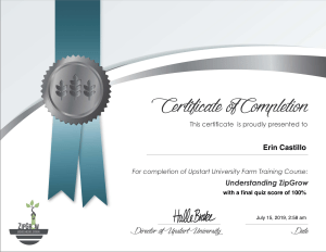 ZipGrow-Certification