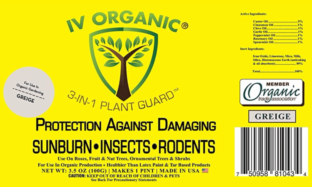 IV Organics 3 in 1 label